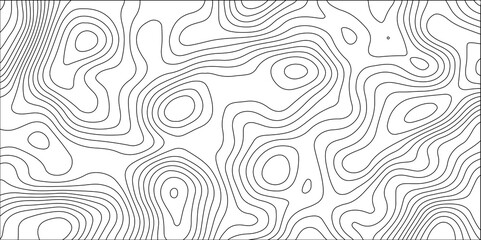 Abstract white contour wave lines topographic background, lines map seamless pattern, modern wallpaper texture and realistic design used for banner and posters, mountain relief geographic pattern.	
