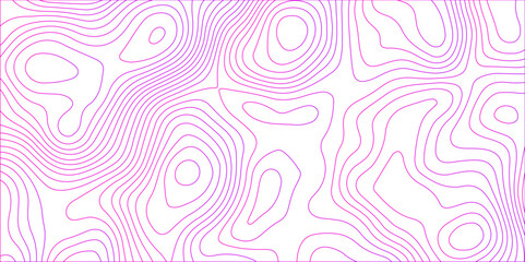 Abstract colorful contour wave lines topographic background, lines map seamless pattern, modern wallpaper texture and realistic design used for banner and posters, mountain relief geographic pattern.