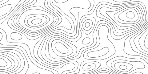 Abstract white contour wave lines topographic background, lines map seamless pattern, modern wallpaper texture and realistic design used for banner and posters, mountain relief geographic pattern.	
