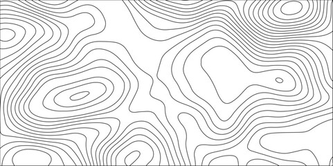 Abstract white contour wave lines topographic background, lines map seamless pattern, modern wallpaper texture and realistic design used for banner and posters, mountain relief geographic pattern.	
