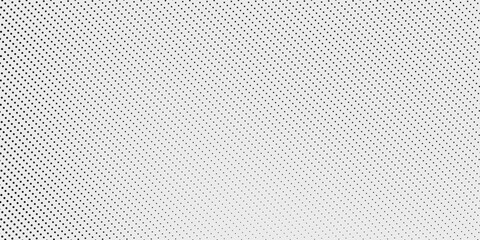 Black polka dots seamless pattern on white background. Halftone minimalist abstract wall in diagona modern arts