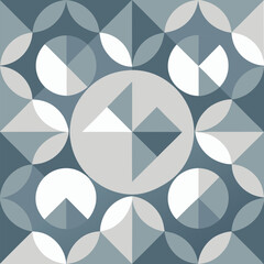 Colorful seamless repeat pattern with abstract minimalist geometric style