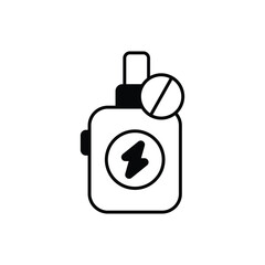 No Vape Icon vector stock illustration