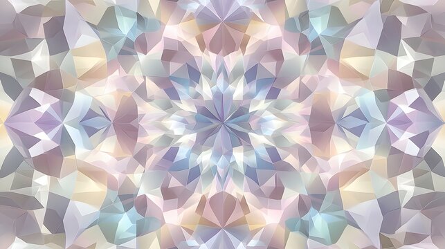 Abstract geometric pattern with pastel colors.