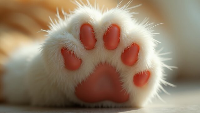 Cats paw detail photo
