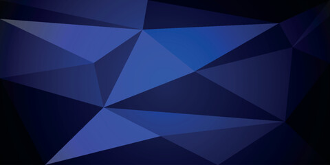 Obraz premium Abstract blue sparkling triangle background. Diamond gemstone texture. Modern business banner concept. Vector illustration.