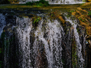 beautiful waterfall in the forest