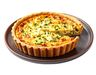 Delicious Cheese and Chive Quiche Perfect for Family Meal