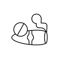 No Cigars Icon vector stock illustration