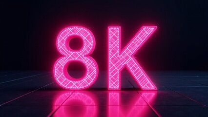 Vibrant Pink 8K Display Technology