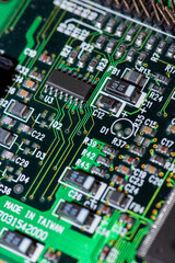 Abstract,close up of Mainboard Electronic background.
(logic board,cpu motherboard,circuit,system...