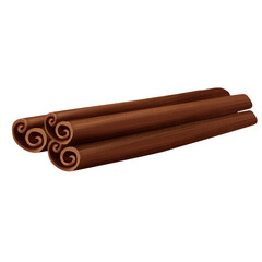 Realistic cinnamon sticks clip art