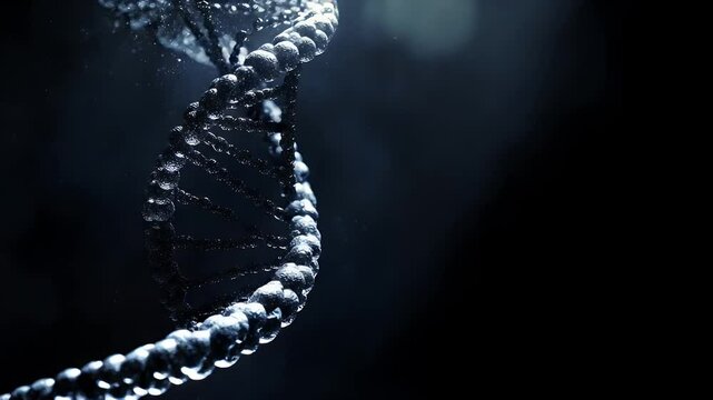 DNA spiral in water