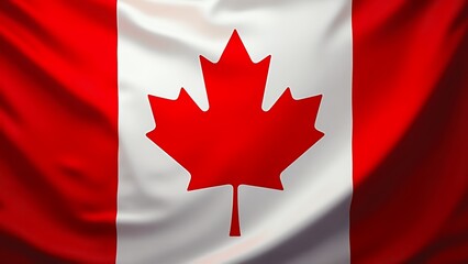 Canadian flag backdrop