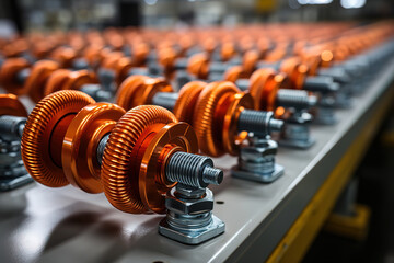 Special screw production process with real-time quality control systems