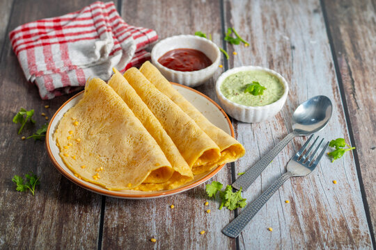 Moong dal chilla is a savory Indian pancake made from ground moong lentils, spiced with herbs, onions, and green chilies, perfect for healthy breakfast.
