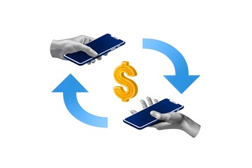 Mobile peer to peer payment exchange using smartphone transactions securely