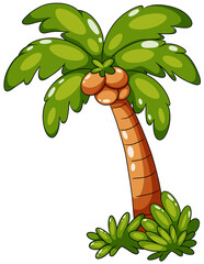 cartoon illustration of a tree