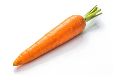 carrots on white background