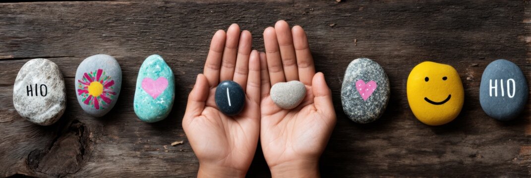 International Drop A Rock Day Kindness Rocks with Positive Messages, Premium Summer Community Outreach for Millennials Social Media, Inspiring Connection and Joyful Lifestyle