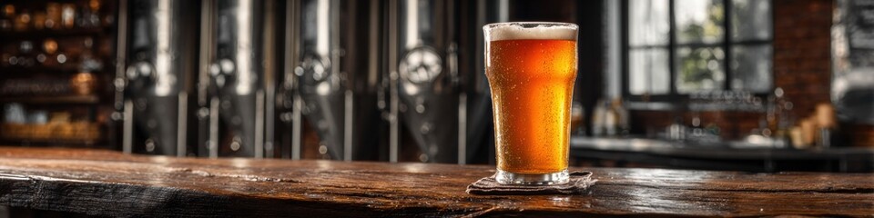 Premium National Independent Beer Run Day Brewery Glass with Craft Beer on Tray for Summer Celebration and Modern Marketing Campaigns