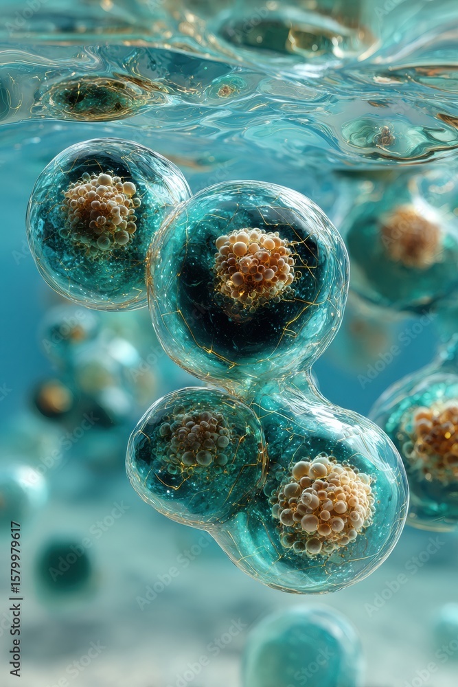 Poster modern high-quality biohacking cells reprogramming in biotechnology innovation premium authentic cel