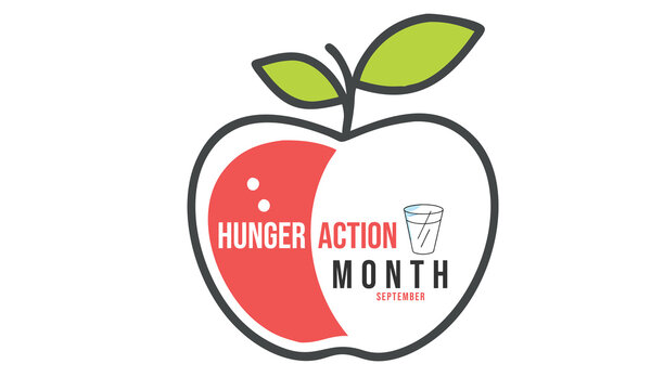 Hunger action month. background, banner, card, poster, template. Vector illustration.