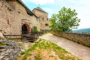 Fortress  Sumeg or Sümeg castle in Hungary near balaton lake in Sumeg