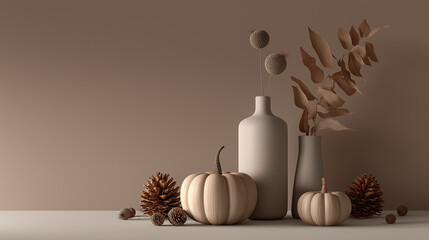 still life with acorns