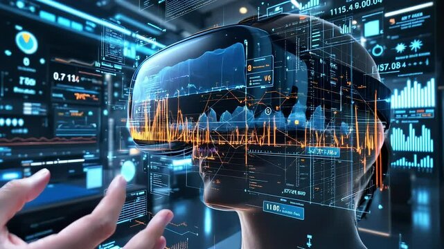 Binary code on digital screen background with abstract data pattern high-quality animation video