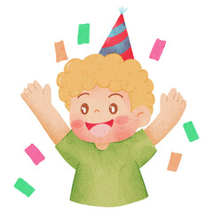 boy celebrate