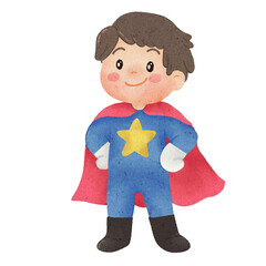 boy in super hero costume