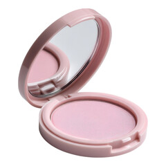 Compact Blush Cosmetic with Mirror in Pink Case for Makeup Lovers