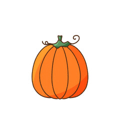 pumpkin illustration isolated on white