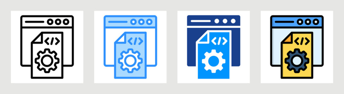 Metadata Icon Collection Set Multiple Style
