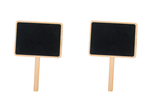 Empty post blackboard in hand isolated on transparent background. - Powered by Adobe
