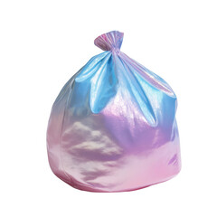 Colorful iridescent trash bag