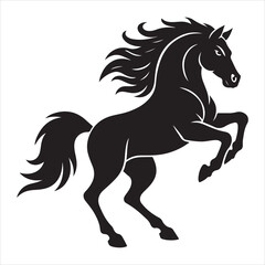 Obraz premium horse silhouette vector