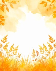 Obraz premium Illustration du cadre automne