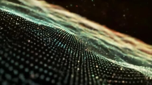 Abstract digital background design with textured surface and points of light