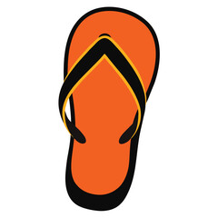 Flip-Flop Sandal Vector Icon

