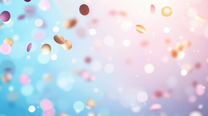 confetti colourful Backgrounds Bright and vibrant confetti layered over a pastel gradient, forming a fun and celebratory backdrop for any occasion.