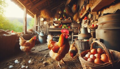 Free-range chicken