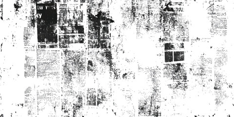 Fototapeta premium Newspaper paper grunge vintage background. Old newspaper background, blank paper texture, dark news print style design with white space for text, news background.