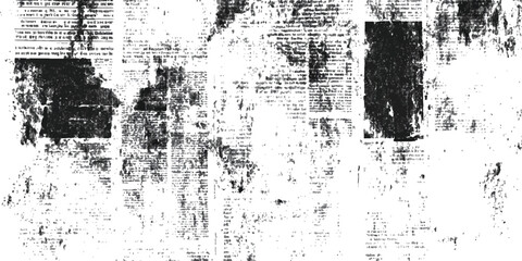 Newspaper paper grunge vintage background. Old newspaper background, blank paper texture, dark news print style design with white space for text, news background.