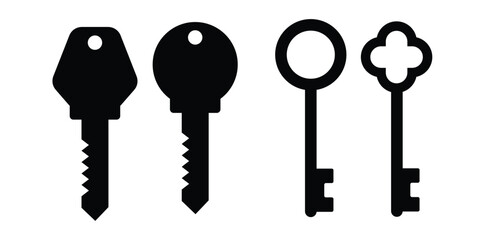 classic key icon collection
