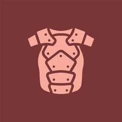 chestplate armor icon illustration