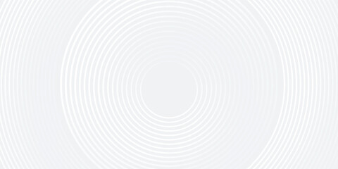 Abstract white glowing geometric lines on gray background. Modern shiny blue circle lines pattern. Futuristic technology concept modern arts