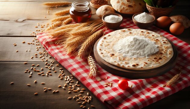Wheat flour or atta flour, roti, phulka, Indian bread, sliced bread, whole wheat sliced bread