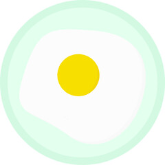 fried egg vector illustration